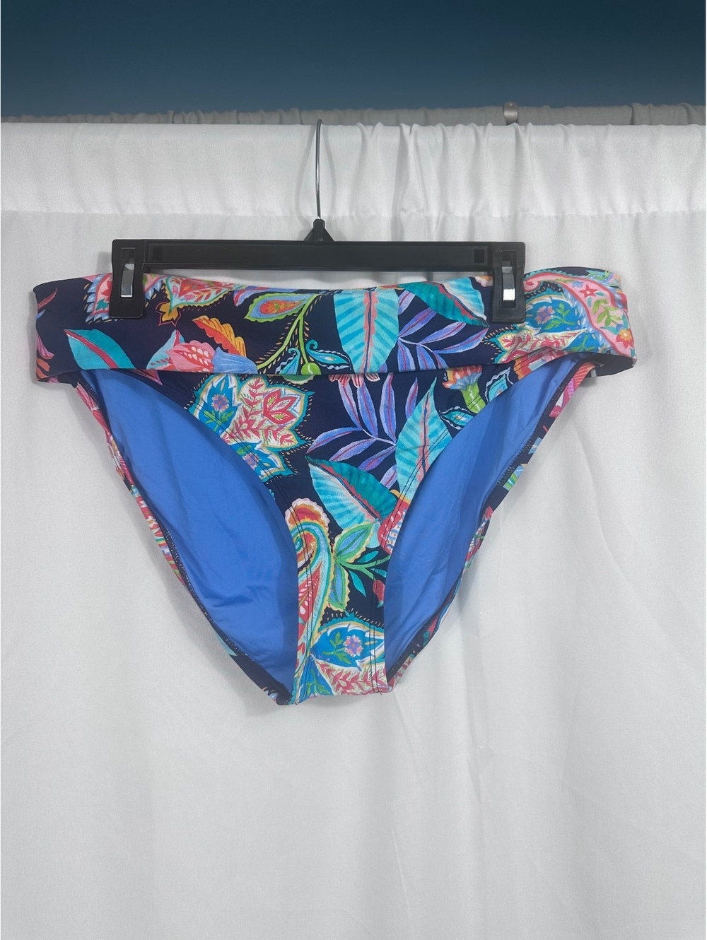 La Blanca Women's Multi-Color Floral Print Bikini Bottom Size 16